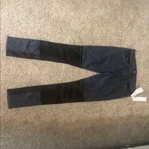 Brand new Hudson jeans with leather
